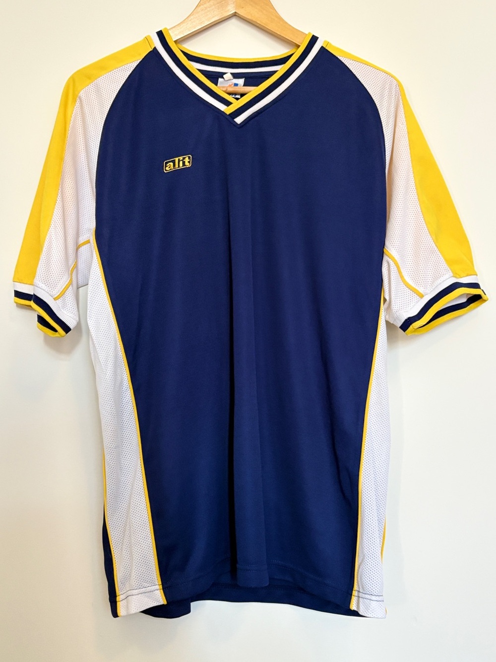 Vintage Alit Colorblock Mesh Detail Basketball Jersey - Size 2XL